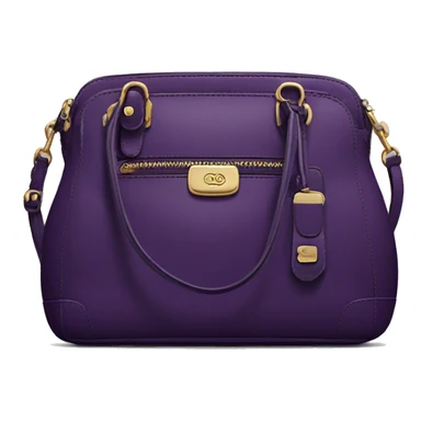 Dark purple coach purse sticker