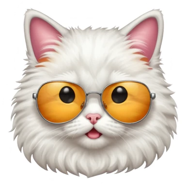 Cat wearing sunglassesCombine the skull with this emoji 😰 sticker