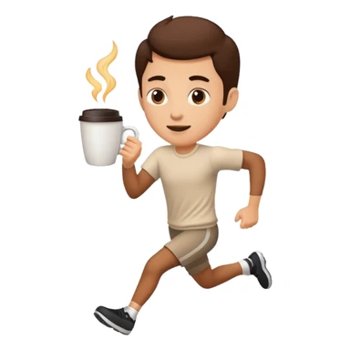 Morning Coffee Runner sticker