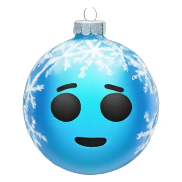 Glass Christmas ornament  sticker