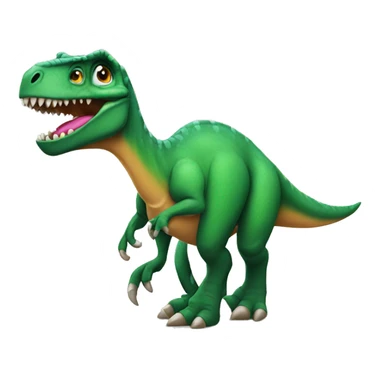dinosaur being a nerd  sticker