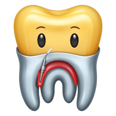 endodoncia dental con lima sticker