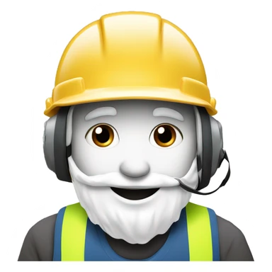 Reine des neige avec un casque de chantier sticker