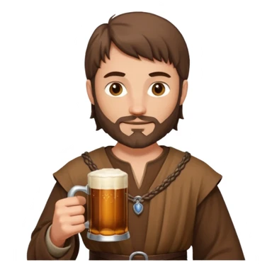 Medieval Man in a tavern sticker