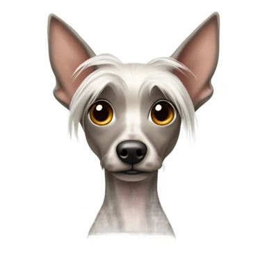 chinese crested dog sticker