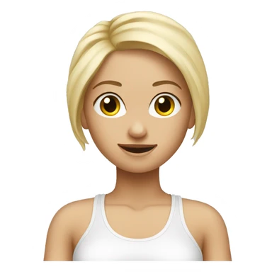 Pilates blonde girl sticker