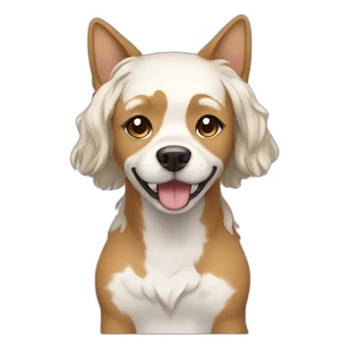 Dog woman anime sticker