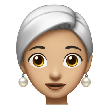 A girl with a pearl earring sticker