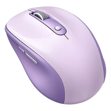 pastel purple and white wireless computer mouse  sticker