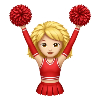 cheerleader pom pom sticker