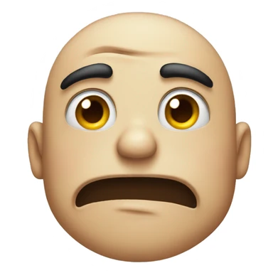 Face of disgust  sticker