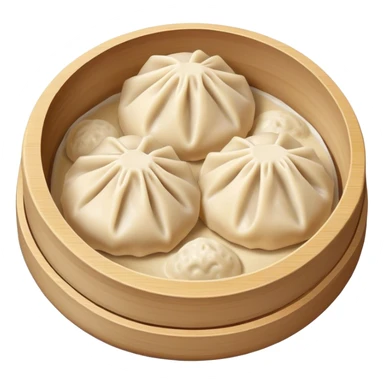 two buuz Mongolian dumpling  sticker