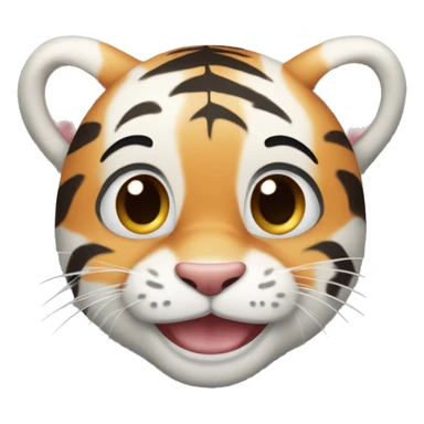 Baby tiger that Smiles sticker