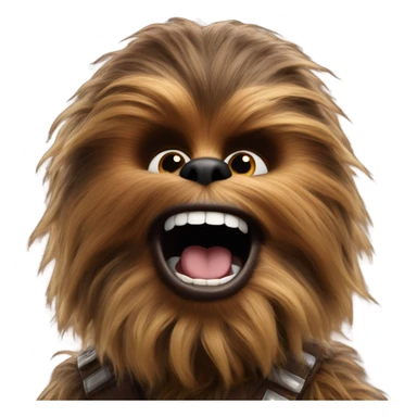Chewbacca laughing sticker