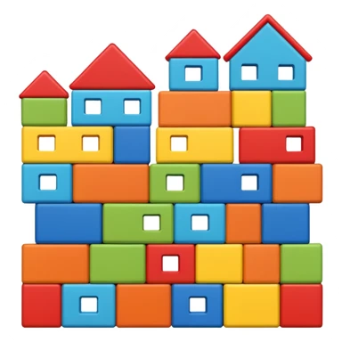 Toy Block Homes sticker