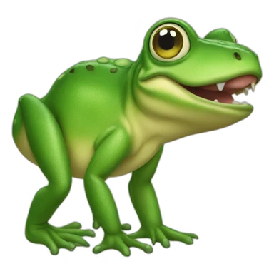 Pepo frog dinosaur sticker
