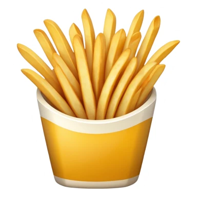 Bowl of French fries  sticker
