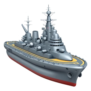 battleship arial view sticker