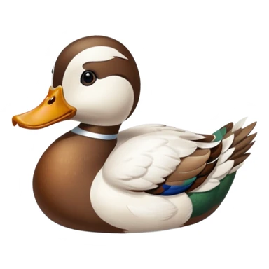 duck swimming sticker