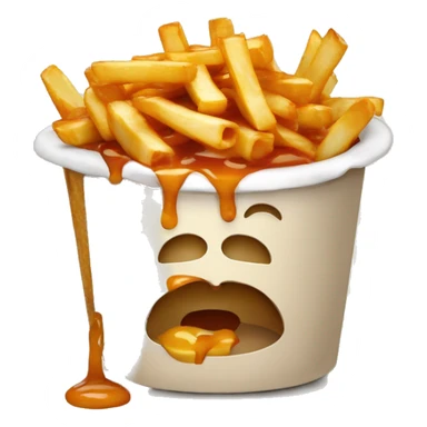 Poutine qui mange du Poutine sticker