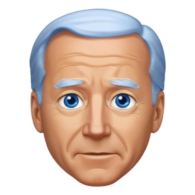 Joe Biden with blue eyes sticker