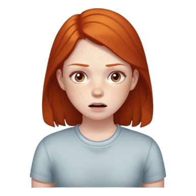 Brunette girl getting bullied by ginger giel sticker