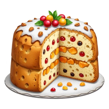 slice of classic panettone sticker