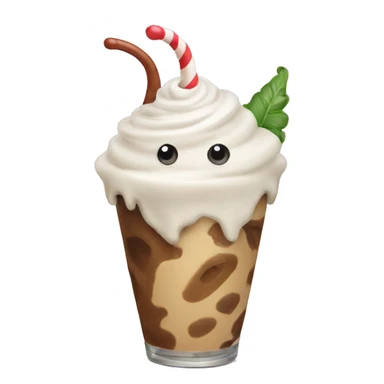 Slug with a milkshake sticker