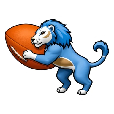 Detroit lions football emoji sticker