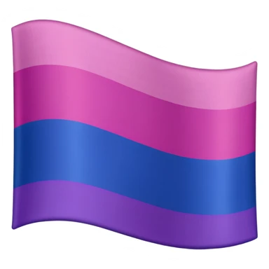A bisexual flag 🩷💜💙 sticker