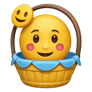 Crea un emoji normal como todos los demás (redondo y amarillo), pero que este tenga una ceja levantada y muestre felicidad en su cara sticker
