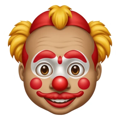 american staff with a clown nose sticker