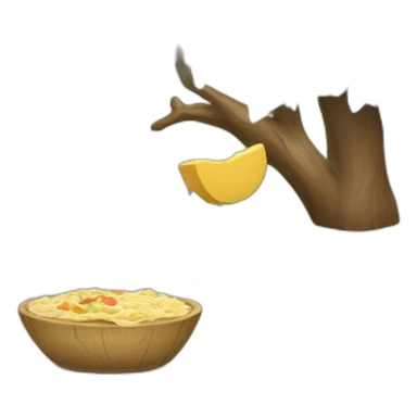 gato comiendo un arbol sticker