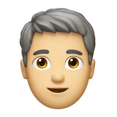 Un garçon avec les cheveux châtains et les yeux kaki et italien sticker