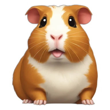 Guinea pig in a videogame sticker