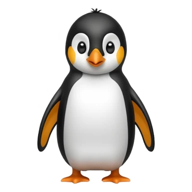 Penguin posing like, "Why? sticker