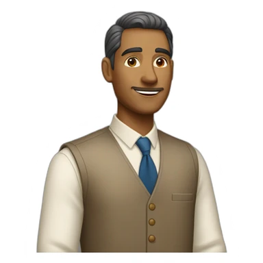 Smart man with Brahmin Heritage sticker