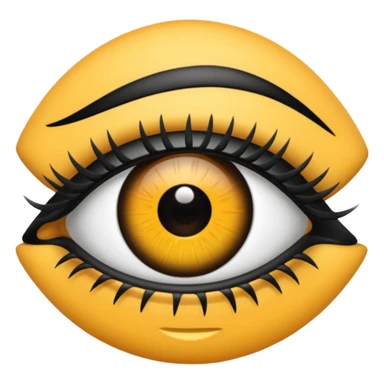 mascara de ojos sticker