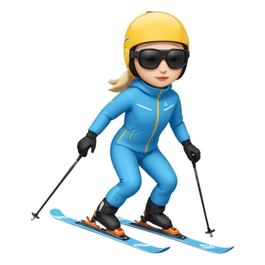 A person is skiing on the snow
person sticker
