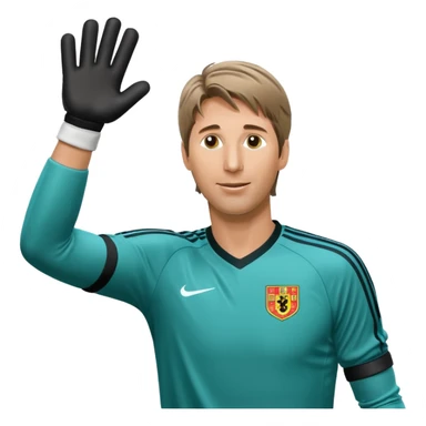 Edwin van der Sar celebrating with gloves raised sticker