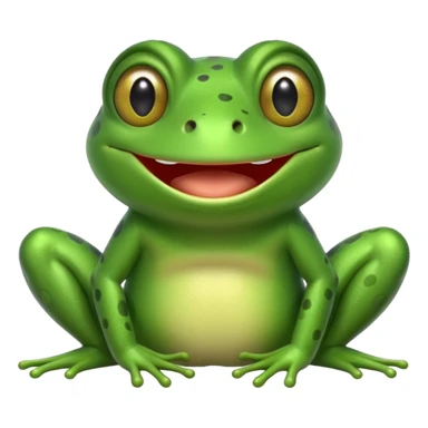 Um sapo dando risada sticker