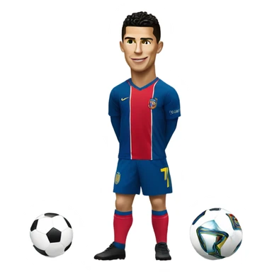cristiano ronaldo and lionel m sticker