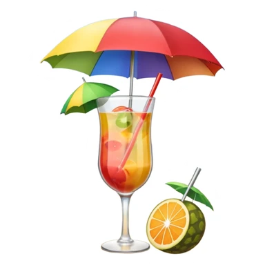 beach coctail drink sticker