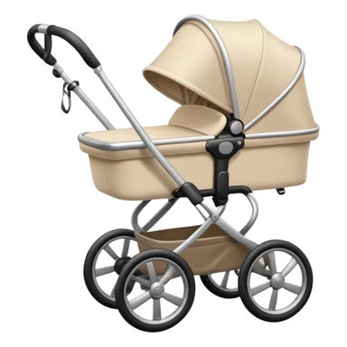 Pale beige aesthetic stroller sticker