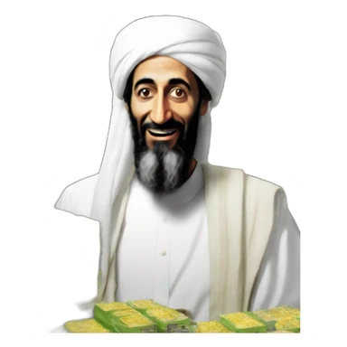 Osama bin laden selling Uranium-238 sticker
