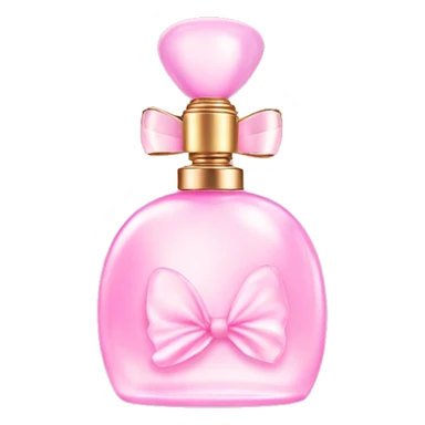Fairy light pink perfume with bow sticker