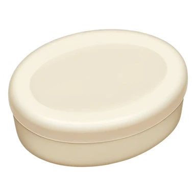 oval white soap sticker