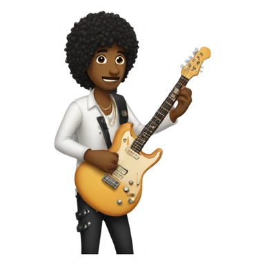 A guitarist who like dogs sticker