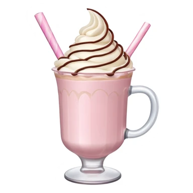 Pastel Pink Frozen Cream Hot Chocolate  sticker