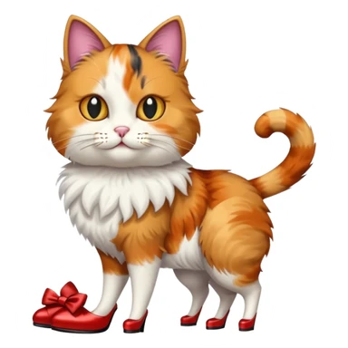 cat wearing high heels  sticker